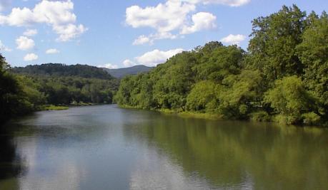 A 78 mile biking trail parallels The Greenbrier River from Cass to Caldwell