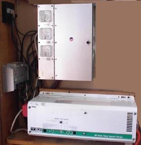 Charge controlers, inverter and load center